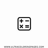 Calculadora Colorear sketch template