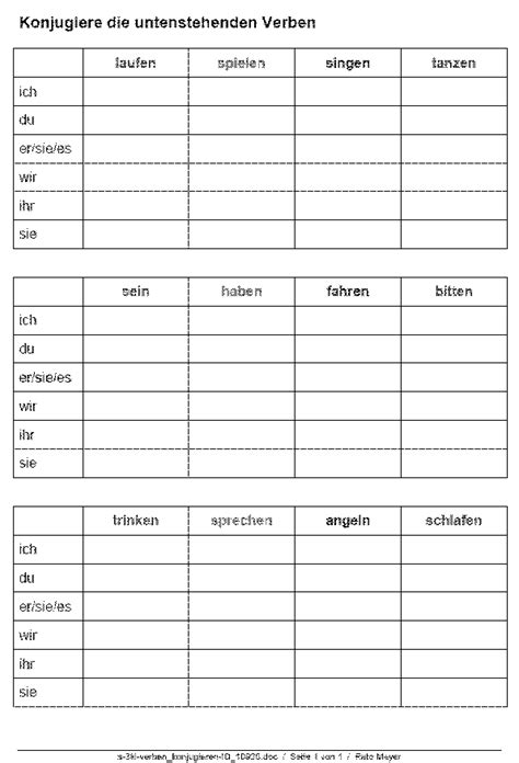 konjugation unregelmige verben deutsch  calendar