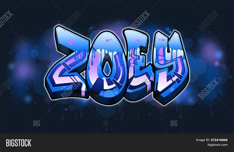 zoey graffiti name image and photo free trial bigstock