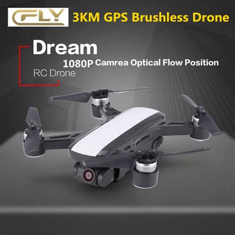 cfly dream gps rc drone brushless fpv quacopter drones p hd camera  wifi long distance rc