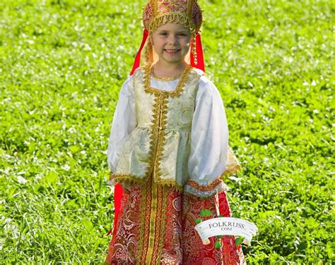 Flowered Russian Traditional Slavic Dress Mashenka For Girls Etsy