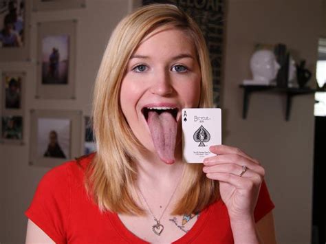adrianne lewis worlds longest tongue  pictures daily telegraph
