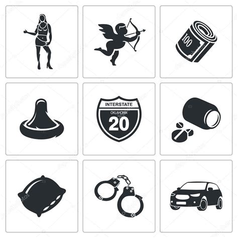 prostitution icons set stock vector image by ©steinar14 69208253