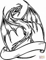 Drago Drache Smok Kolorowanki Pergamena Ausmalbild Kolorowanka Draak Drachen Dragons Draghi Draken Ausdrucken sketch template