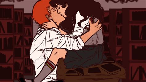 ron and hermione by storytellersdaughter on deviantart