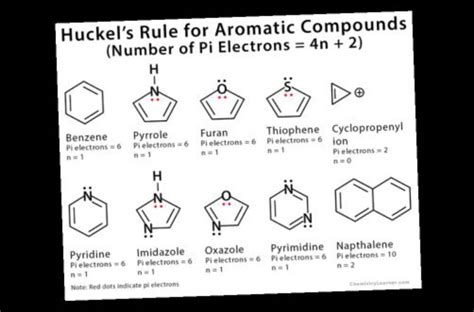 huckels rule  aromatic compounds number  pi electrons