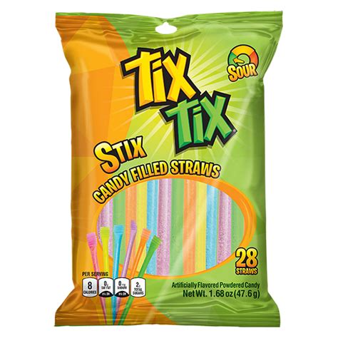 tix tix stix candy filled straws  oz  count walmartcom