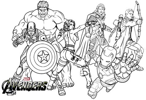 printable avengers coloring pages kids adults  print color craft