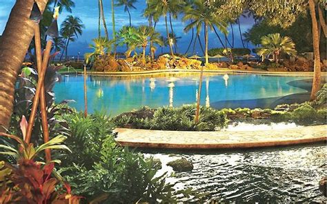 hilton hawaiian village oahu  pool   hotel hawaii vacation
