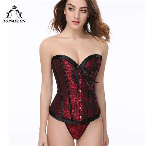 topmelon sexy corset women bustier gothic steampunk corsets and