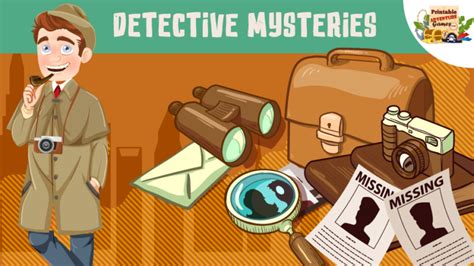 discover print  play detective mysteries  kids printable games
