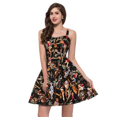 Belle Poque Rockabilly Womens Summer Style Dresses 2018 Robe Pin Up