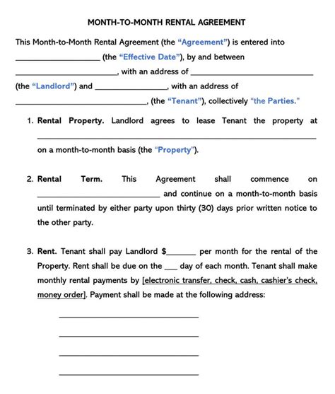 month  month sublease agreement template  template