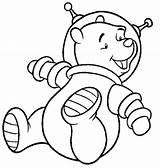 Astronaut Coloring Pooh Kids Winnie Pages Cartoon Clipart Astronauts Supercoloring Cliparts Outline Disney Clip Space Bear Drawing Photobucket Library Gif sketch template
