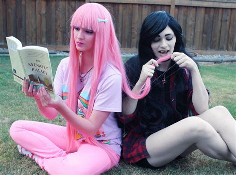 awesome marceline and bubblegum cosplay cosplay adventure time cosplay cosplay marceline