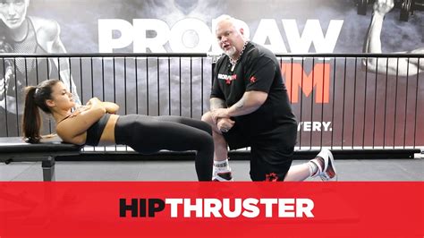 how to perform the hip thrust correctly youtube