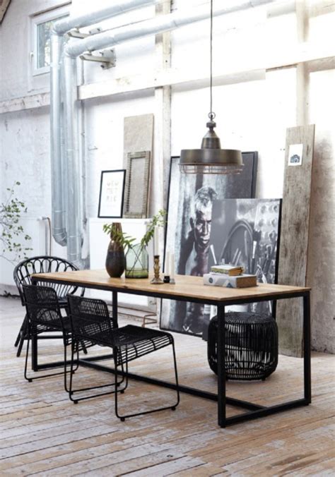 chic industrial dining room design ideas