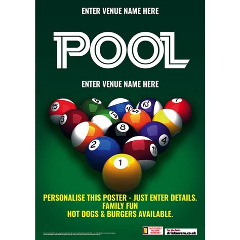 pool tournament poster promote  pub