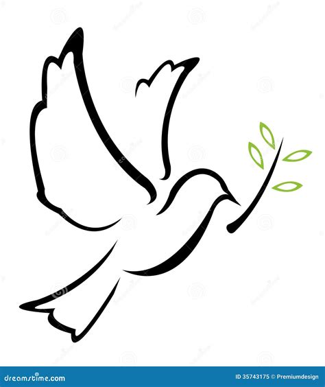 dove symbol illustration royalty  stock photo image