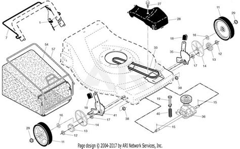 ariens hp riding mower parts diagram