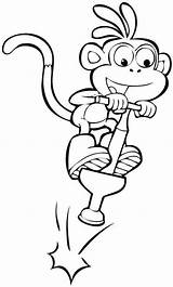 Coloring Pages Dora Farewell Explorer Boots Kids Getcolorings Cartoon Colouring sketch template