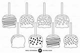 Caramel Apples sketch template