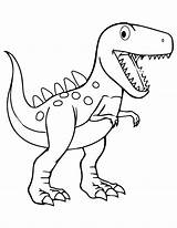 Dinosaur Colouring sketch template