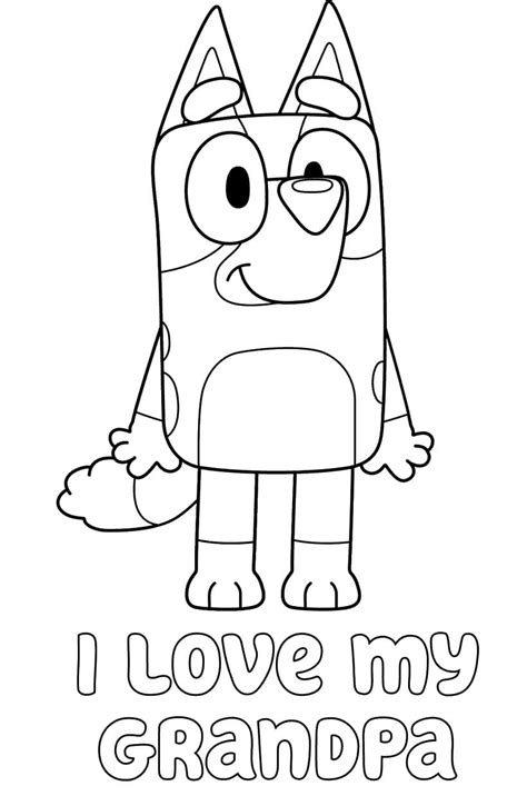 printable bluey coloring pages