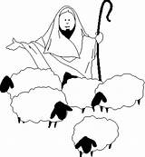 Shepherd Clipart Sheep Coloring Church Jesus Good Religious Pages Clip Cliparts Teaching Cartoon Bible Christian Kids Lamb Gif Library Virtual sketch template