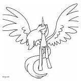Alicorn Coloring Pages Pegasus Flower Unicorn Tagged Posted sketch template