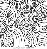 Vector Swirl Pattern Coloring Book Lightbox Create sketch template