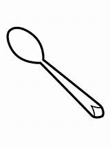 Spoons Spoon sketch template