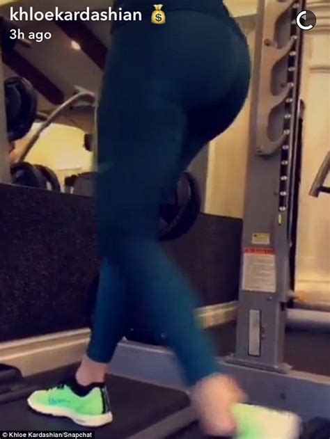 Khloe Kardashian Flaunts Her Derriere On Snapchat As She Does Squats At