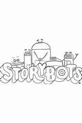 Storybots Agli Chiedi sketch template