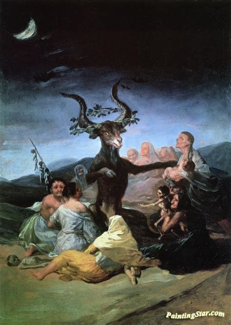 The Witches Sabbath Artwork By Francisco Jose De Goya Y