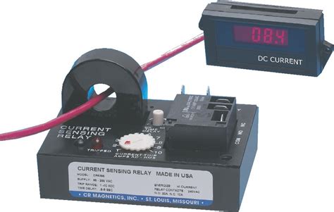 cr magnetics cr eh acv   cd elr  dc current sensing relay  remote transformer