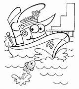 Coloring Pages Boats Ships Boat Transportation Momjunction Printable Vehicles Preschool Toddler Little Worksheets sketch template