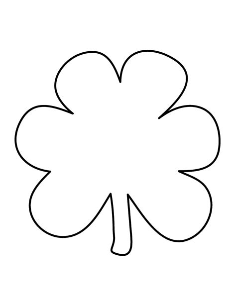 outline   shamrock    clipartmag