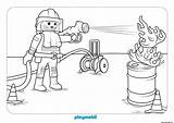 Playmobil Coloriage Pompier Ausmalbilder Eteint Imprimer Dessin sketch template