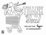 Coloring Grocery Store Pages Sheets Supermarket Sheet Popular sketch template