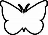 Butterfly Outline Clipart Webstockreview Panda sketch template
