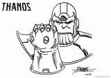 Thanos Coloring Infinity Gauntlet Pages Drawing George Perez Printable Kids Color Print War Avengers Marvel Getdrawings Getcolorings Categories Amazing sketch template