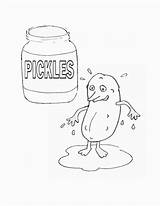 Coloring Pickle Pages Color Pickles Make Books Uteer sketch template