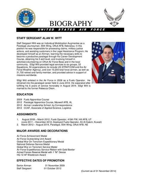 witt military bio