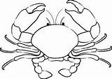 Crab Outline Clipartix Crabs Seafood Foodclipart Webstockreview sketch template