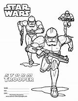 Coloring Pages Stormtrooper Wars Star Print Clone Printable Drawings Choose Board sketch template
