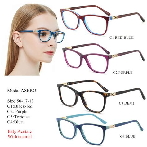 2019 vintage retro acetate myopia eye glasses women clear lens frames