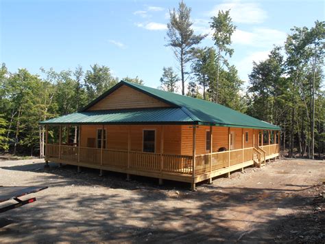 cabin  wrap  porch rocky mountain sheds