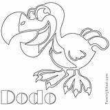 Dodo Coloring Pages Getdrawings Print Printable Getcolorings sketch template
