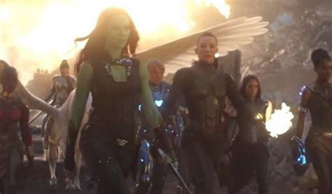 In Avengers Endgame 2019 The All Female Team Up Scene